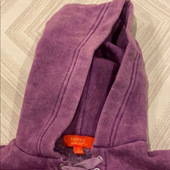Butter Purple Pocket Hoodie Sparkle Backpack - Picture 6 of 8